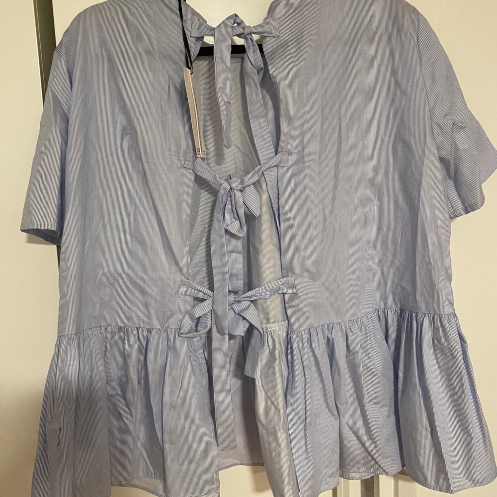 ZARA tie back top never worn